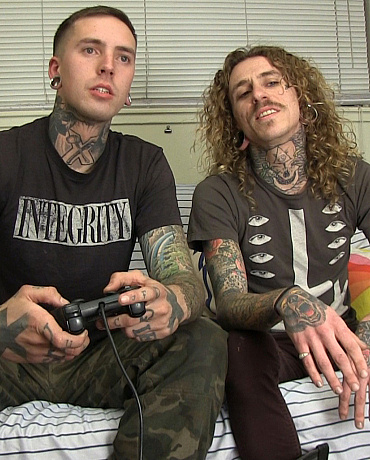 Two Tatted Rockers Fuck Hard